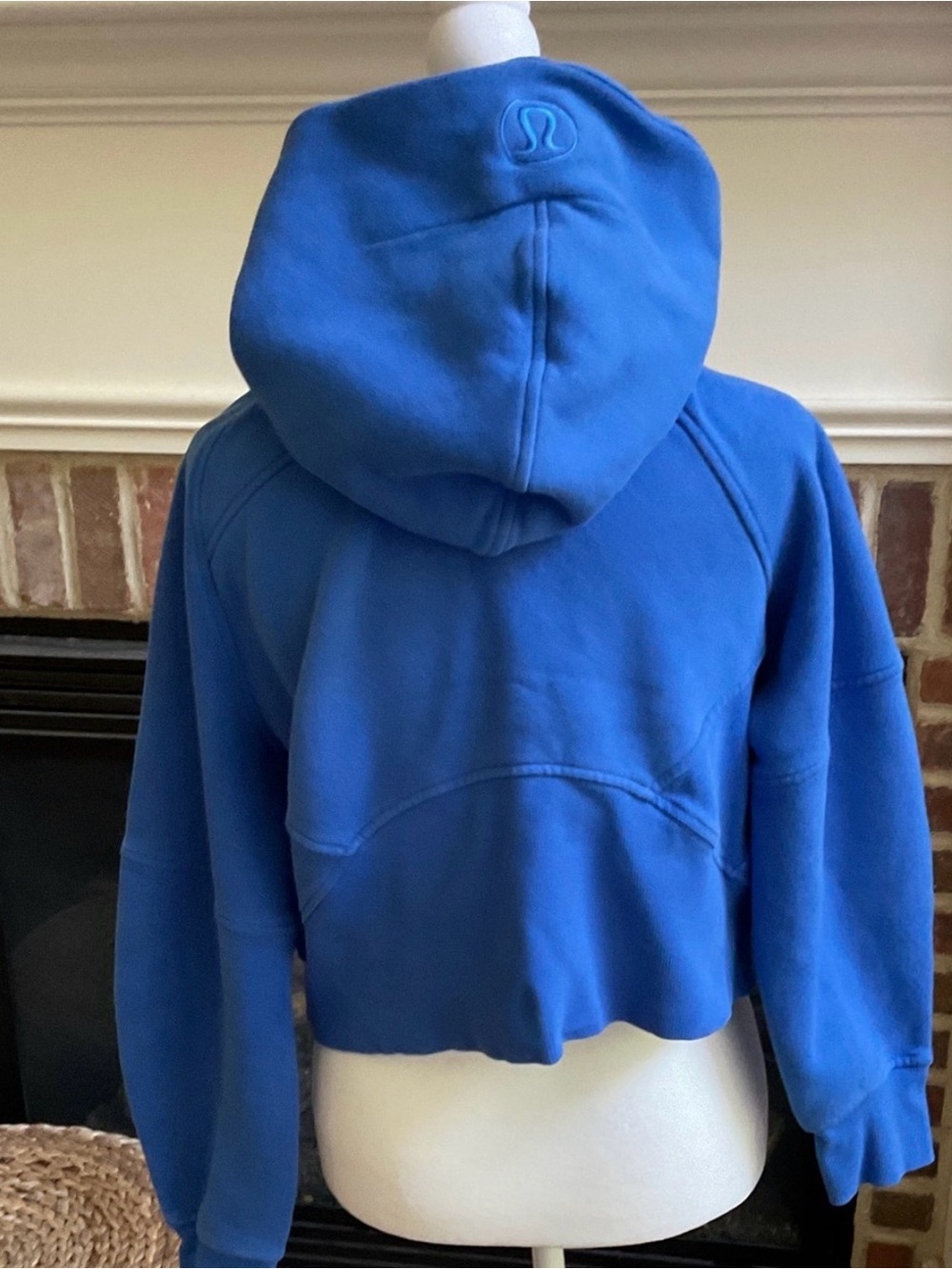 lululemon athletica Scuba oversized half zip hoodie in cobalt blue - Picture 4 of 8